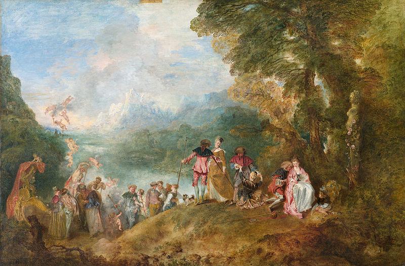 WATTEAU, Antoine The Embarkation for Cythera Spain oil painting art